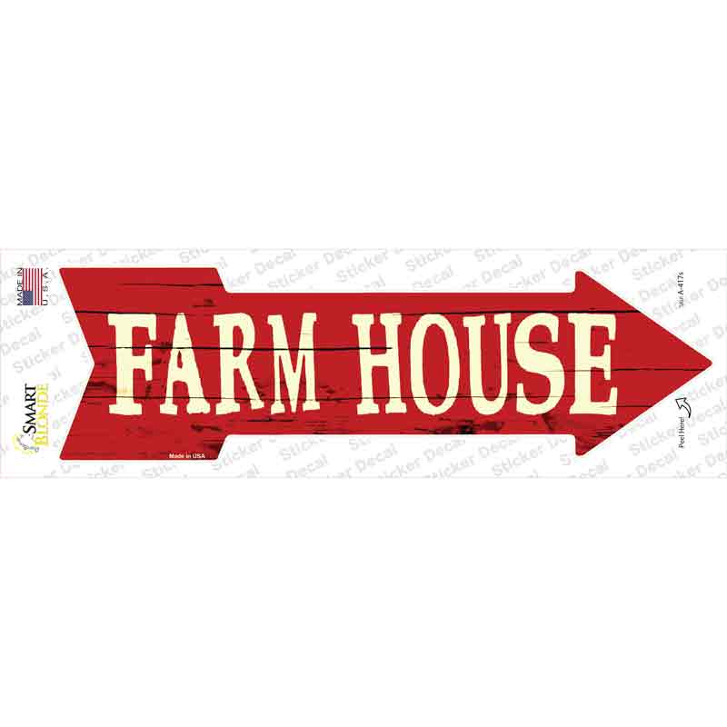 A-417s-M Farm House Novelty Arrow Sticker Decal - Medium