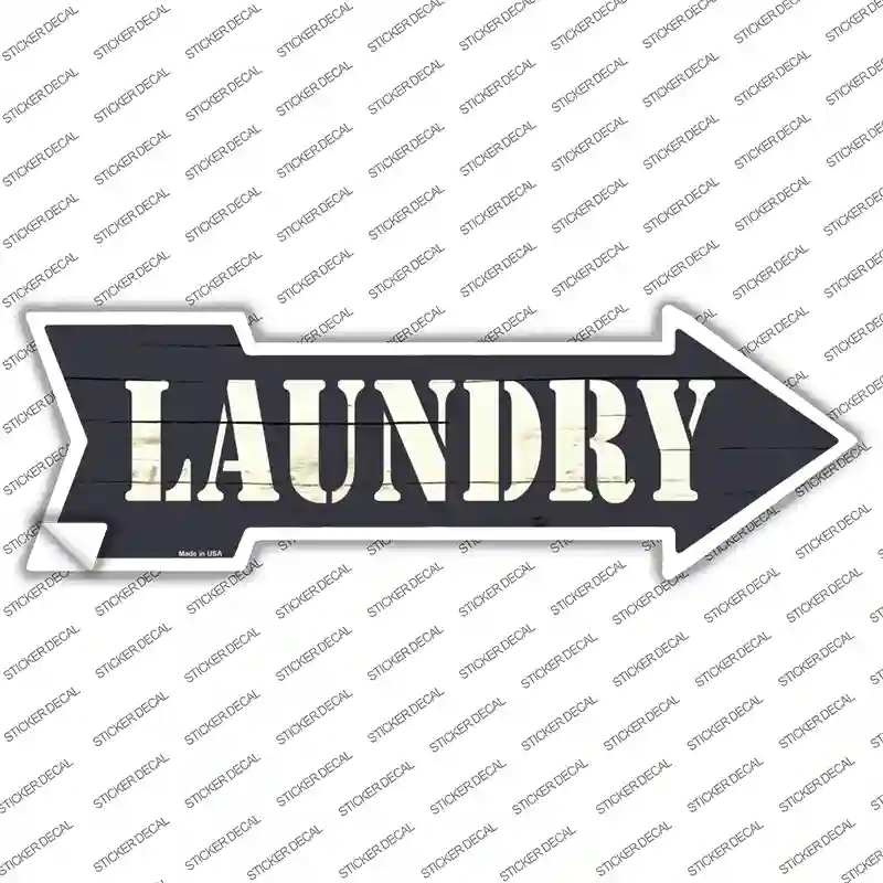 A-419s-L Laundry Novelty Arrow Sticker Decal - Large
