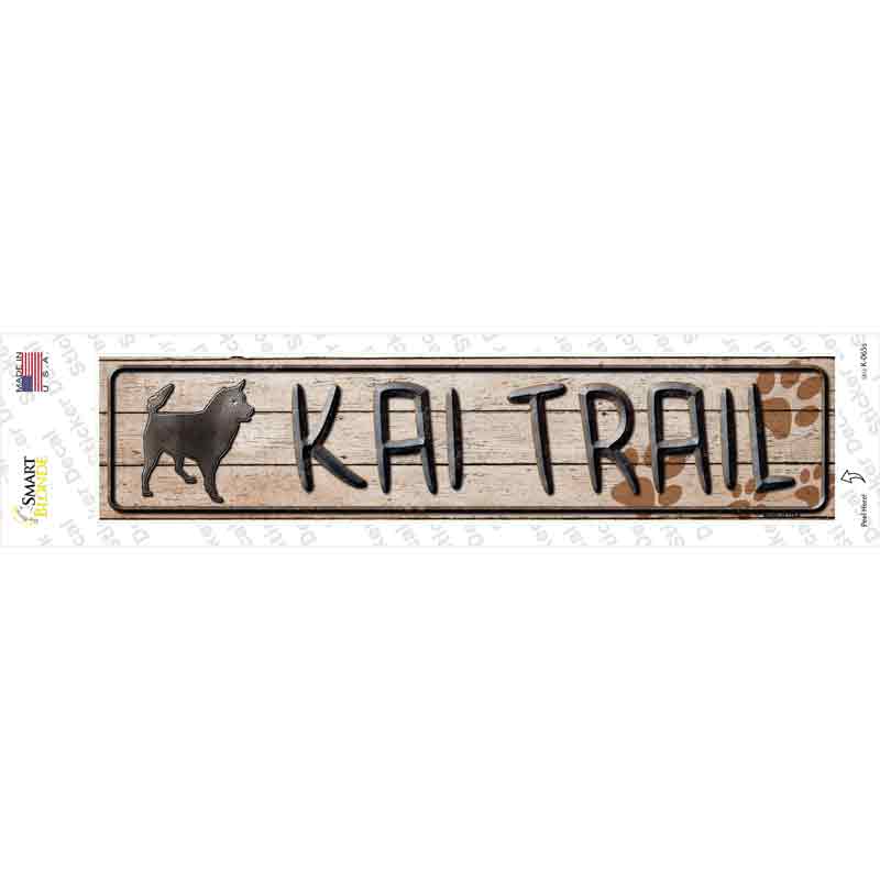 K-065s-M Kai Trail Novelty Narrow Sticker Decal - Medium