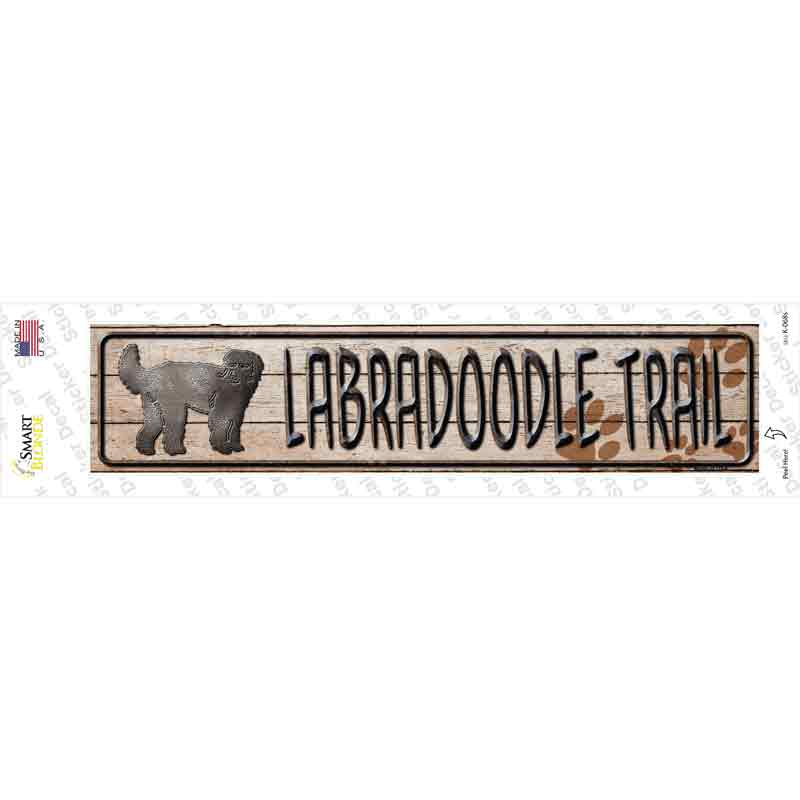 K-068s-M Labra Trail Novelty Narrow Sticker Decal - Medium
