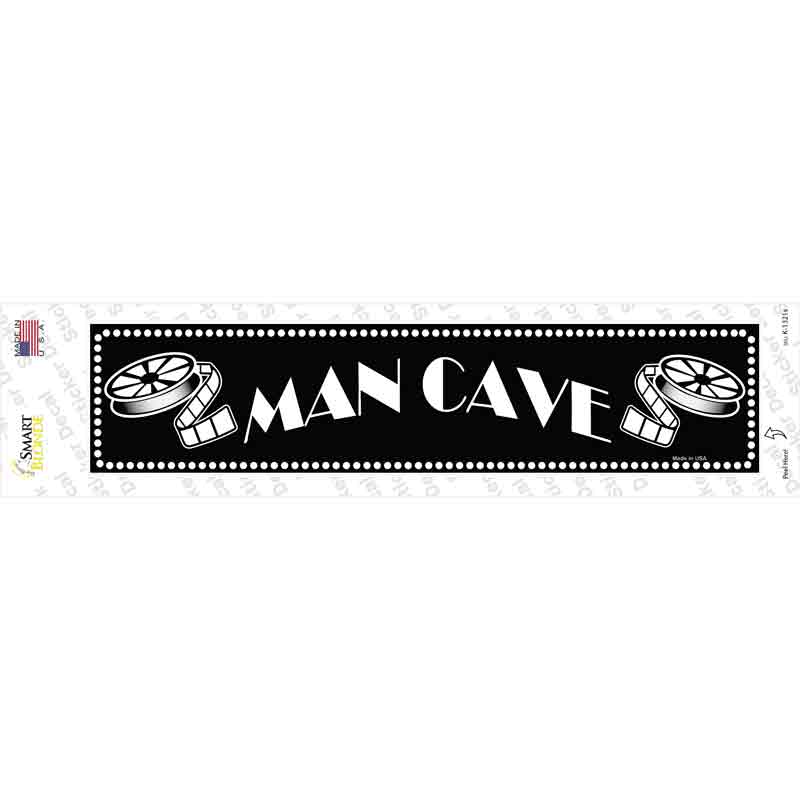 K-1321s-M Man Cave Home Theater Novelty Narrow Sticker Decal - Medium