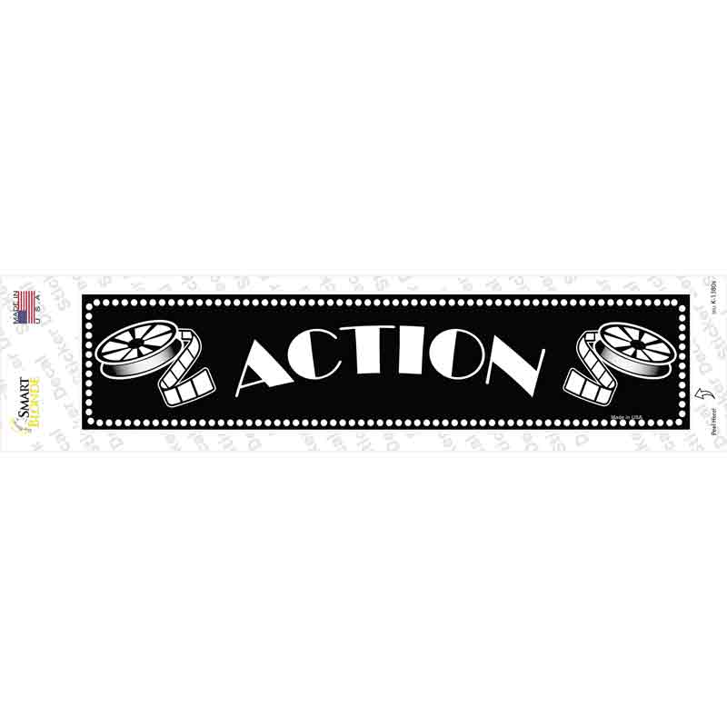 K-1380s-M Action Home Theater Novelty Narrow Sticker Decal - Medium