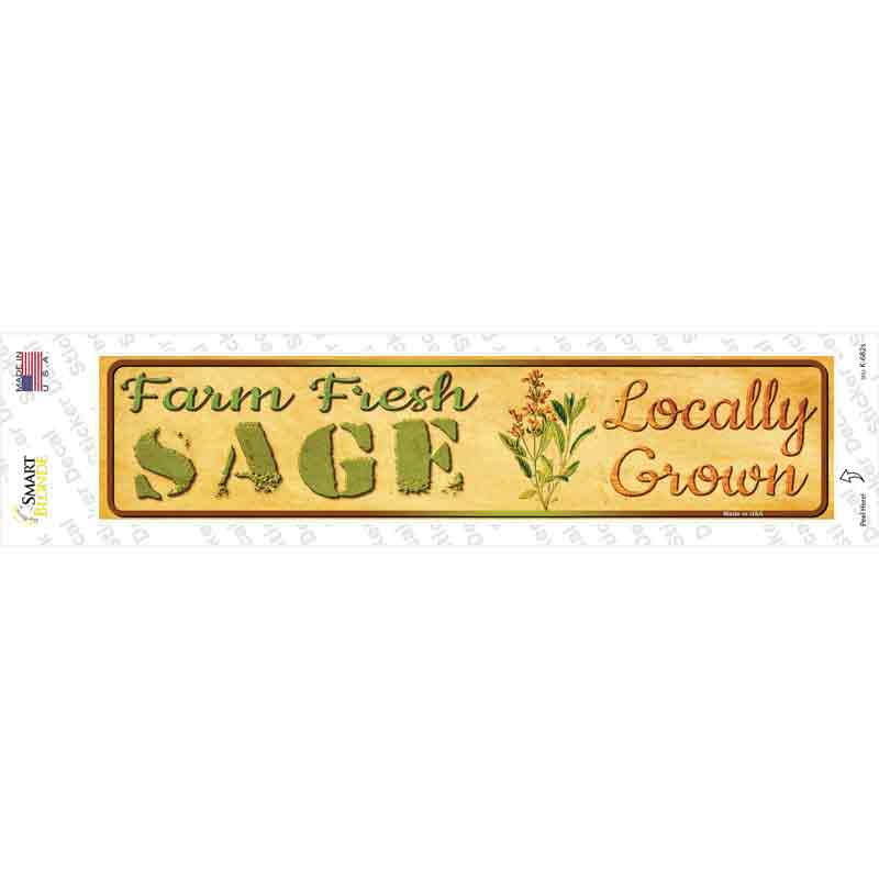 K-682s-M Farm Fresh Sage Novelty Narrow Sticker Decal - Medium