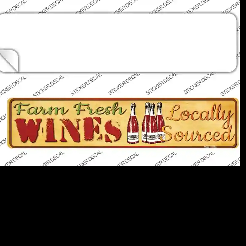 K-686s-L Farm Fresh WI Novelty Narrow Sticker Decal - Large