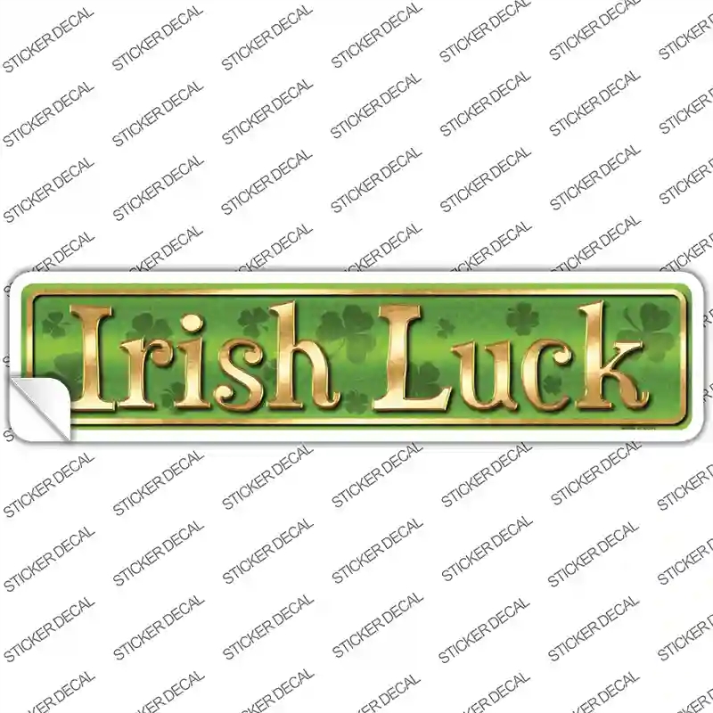 K-720s-XL Irish Luck Novelty Narrow Sticker Decal - Extra Large
