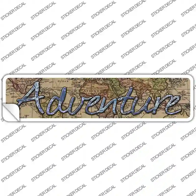 K-1438s-L Adventure Novelty Narrow Sticker Decal - Large