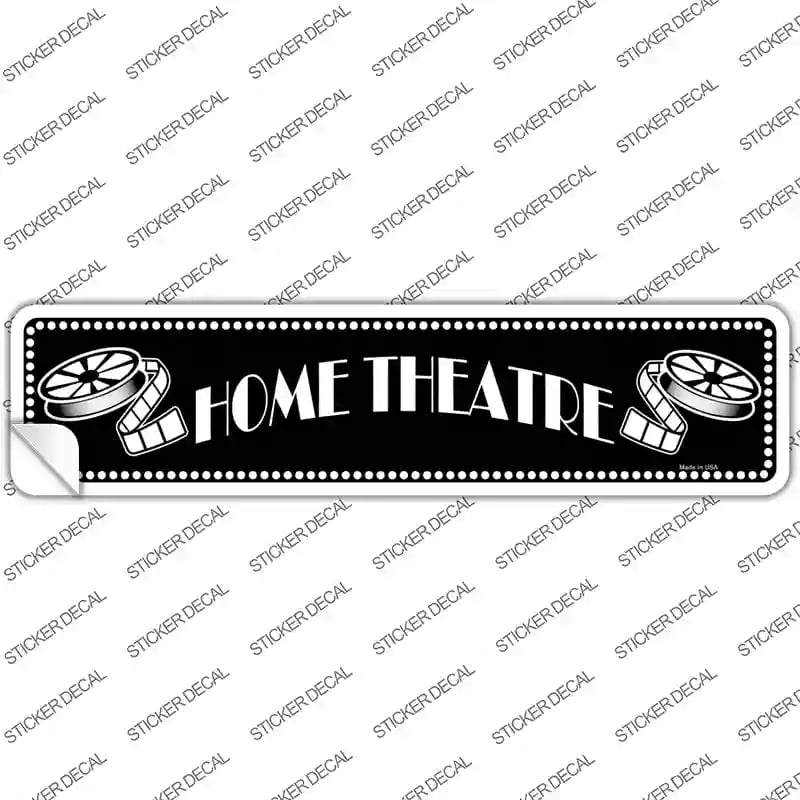 K-1323s-S Home Theatre Novelty Narrow Sticker Decal - Small