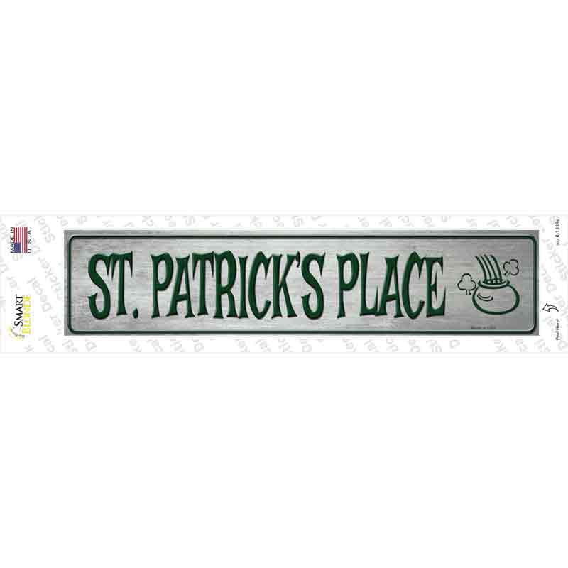 K-1338s-M St Patricks Place Novelty Narrow Sticker Decal - Medium