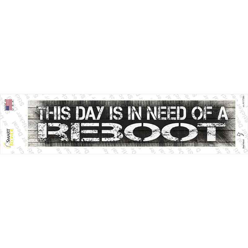 K-1736s-M I Need A Reboot Novelty Narrow Sticker Decal - Medium