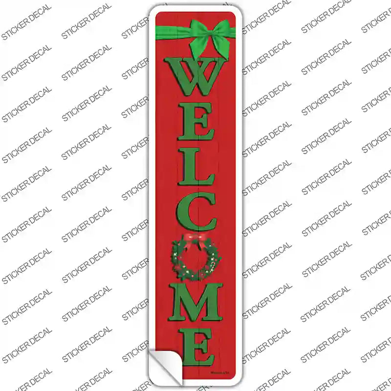 K-1699s-XL Welcome Wreath Novelty Narrow Sticker Decal - Extra Large