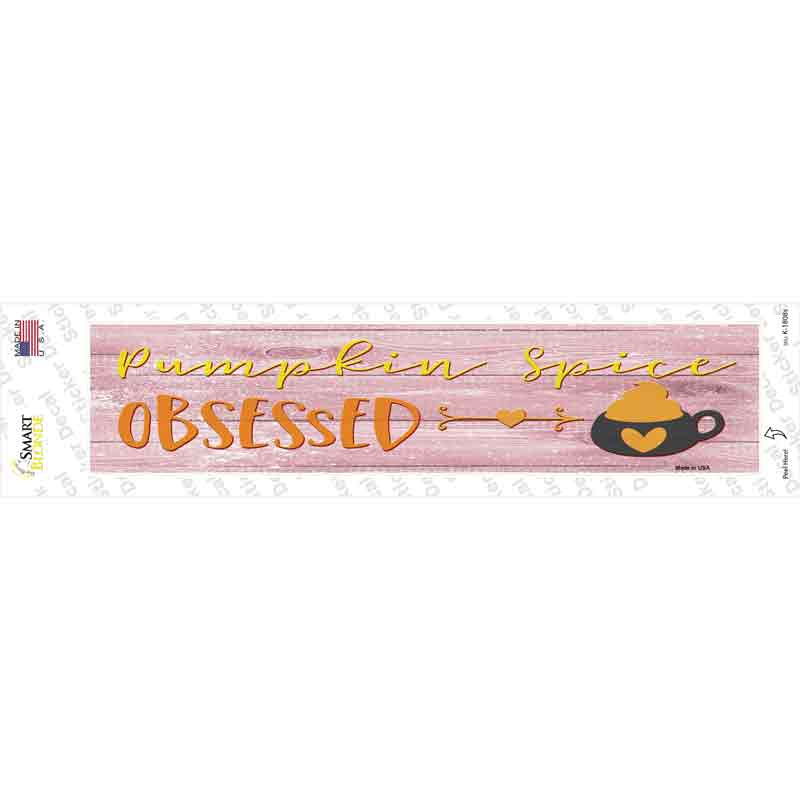 K-1808s-M Pumpkin Spice Obsessed Novelty Narrow Sticker Decal - Medium
