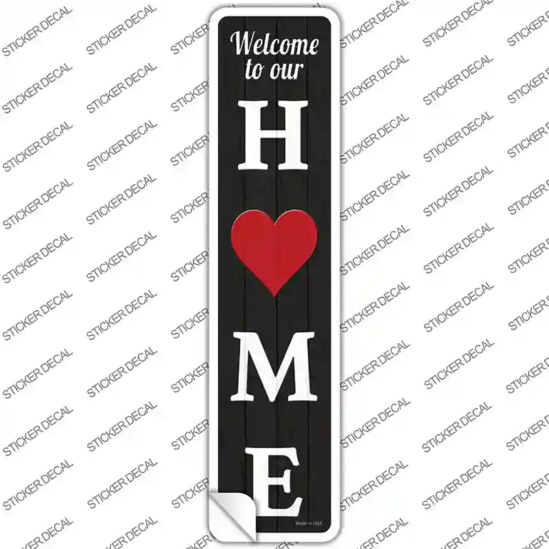 K-1838s-S Home Heart Novelty Narrow Sticker Decal - Small