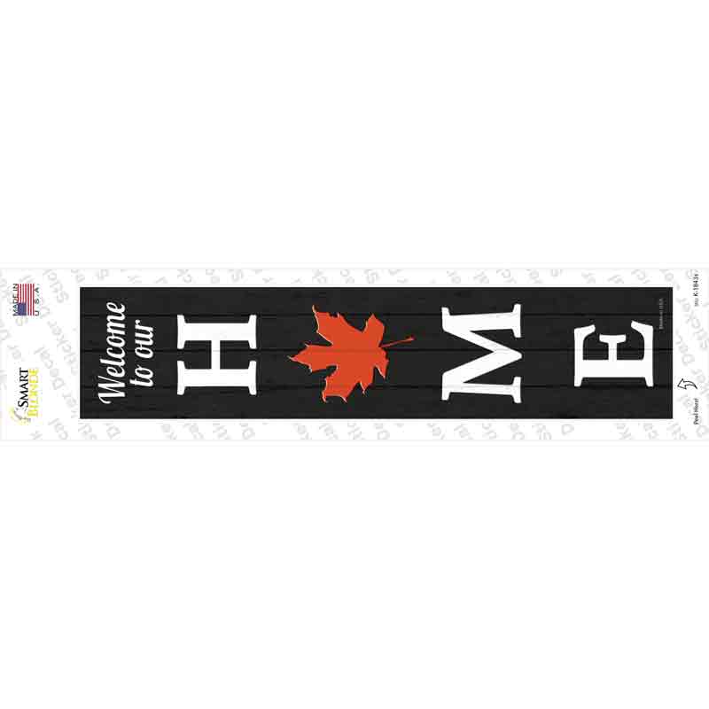K-1843s-M Home Leaf Novelty Narrow Sticker Decal - Medium