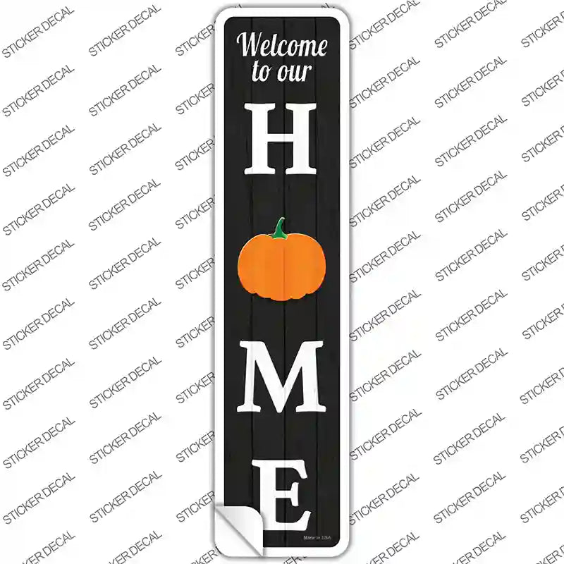 K-1846s-L Home Pumpkin Novelty Narrow Sticker Decal - Large
