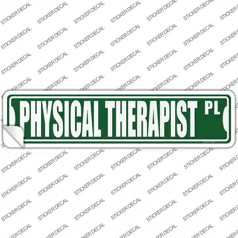 K-1864s-L Physical Therapist Pl Novelty Narrow Sticker Decal - Large