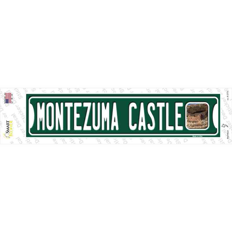 K-577s-M Montezuma Castle Green Novelty Narrow Sticker Decal - Medium
