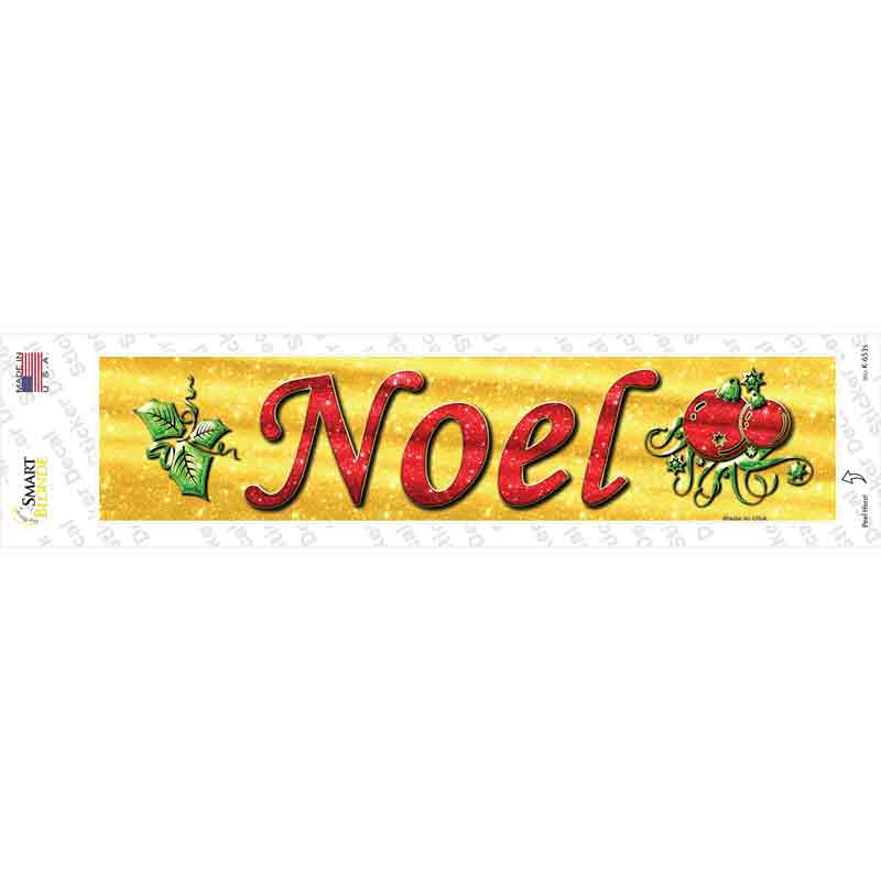 K-653s-M Noel Novelty Narrow Sticker Decal - Medium