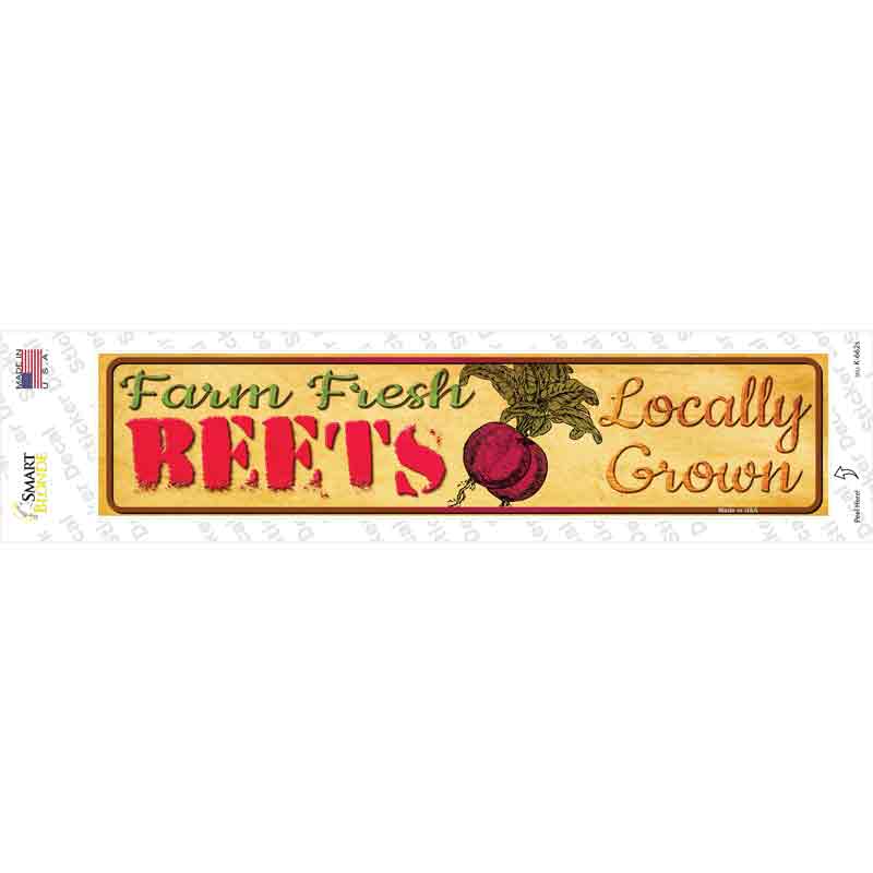 K-662s-M Farm Fresh Beets Novelty Narrow Sticker Decal - Medium