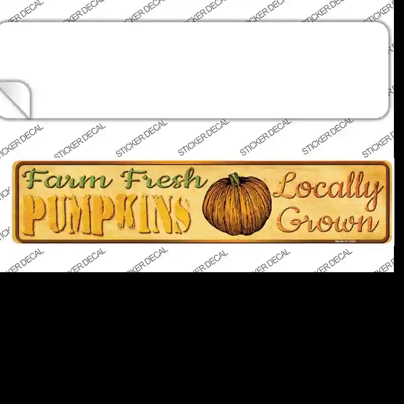 K-664s-S Farm Fresh Pumpkins Novelty Narrow Sticker Decal - Small