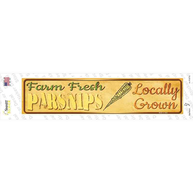 K-673s-M Farm Fresh Parsnips Novelty Narrow Sticker Decal - Medium