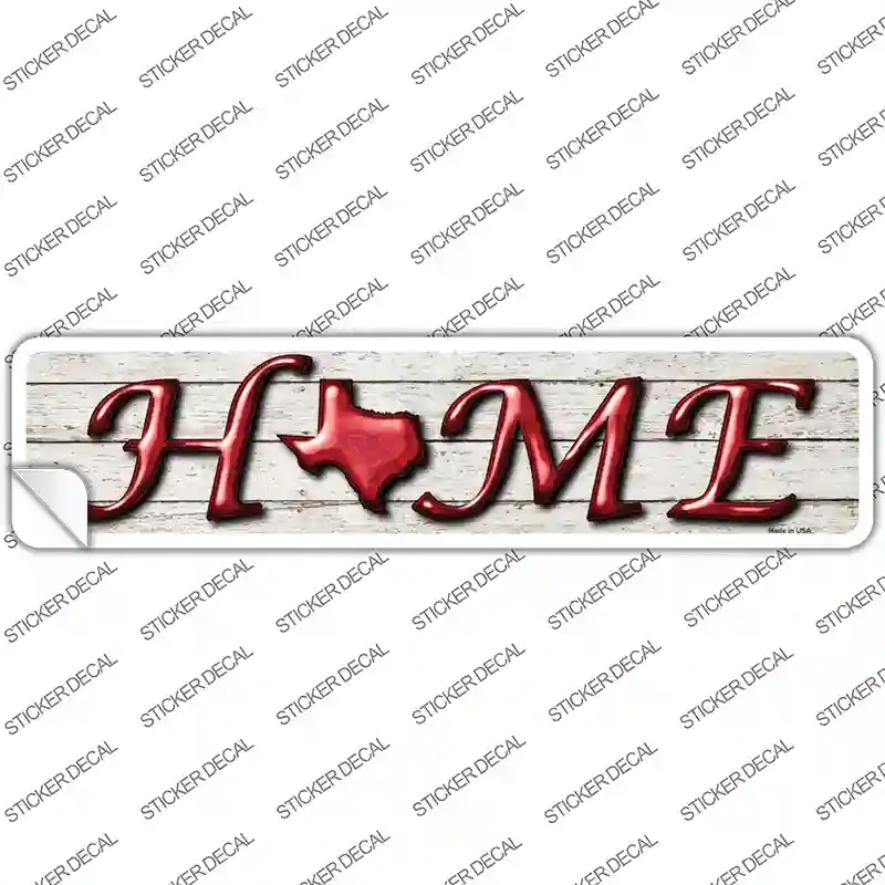 K-781s-S Texas Home Outline Novelty Narrow Sticker Decal - Small