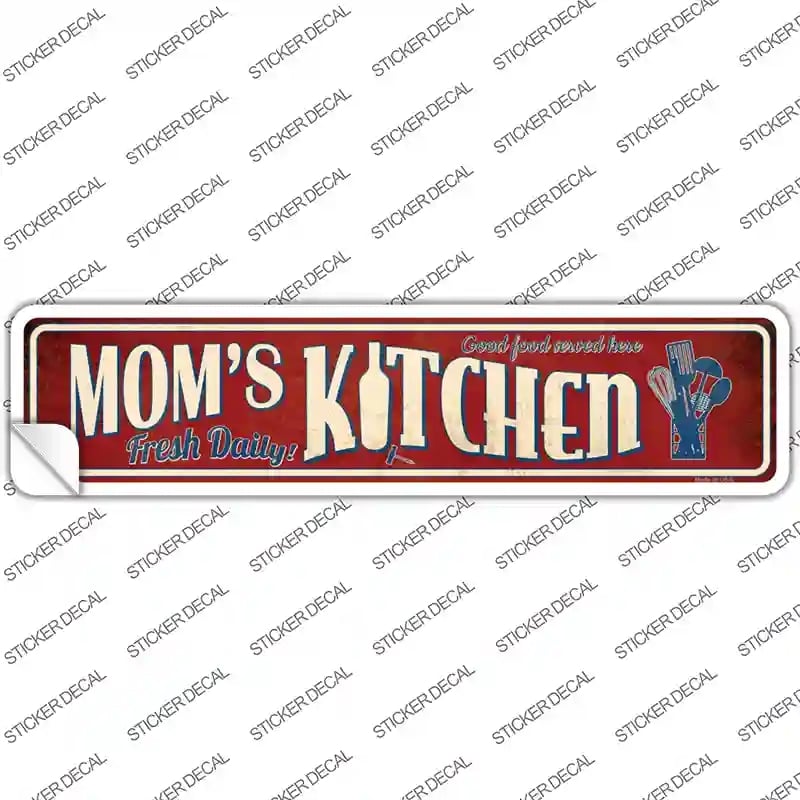 K-789s-XL Moms Kitchen Novelty Narrow Sticker Decal - Extra Large