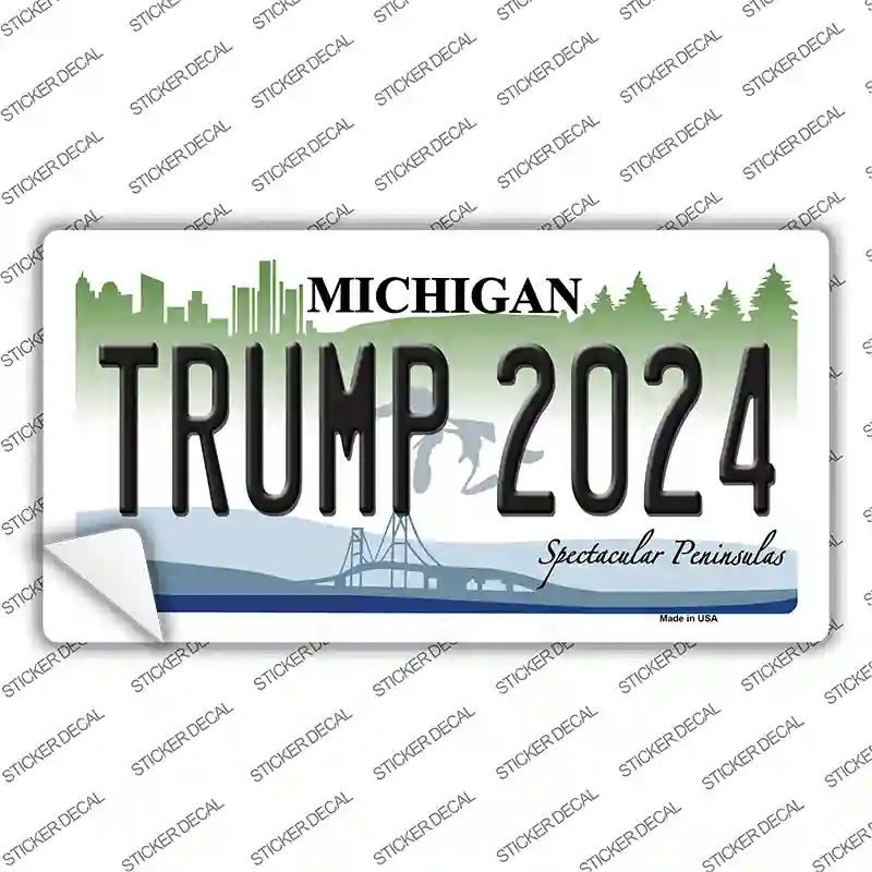 LP-12237s-S Trump 2024 Michigan Novelty Sticker Decal - Small