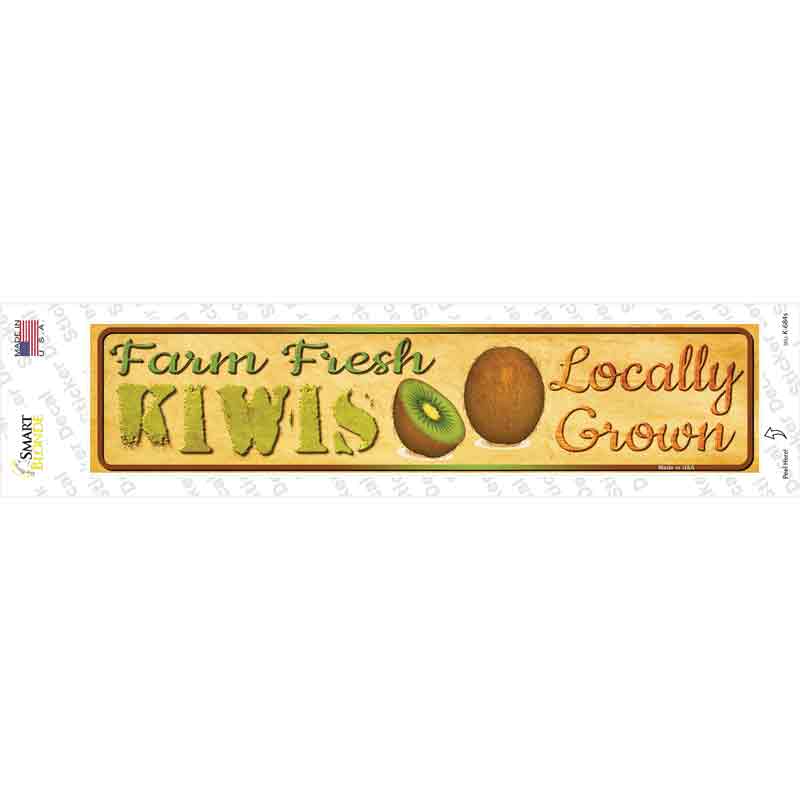 K-684s-M Farm Fresh Kiwis Novelty Narrow Sticker Decal - Medium