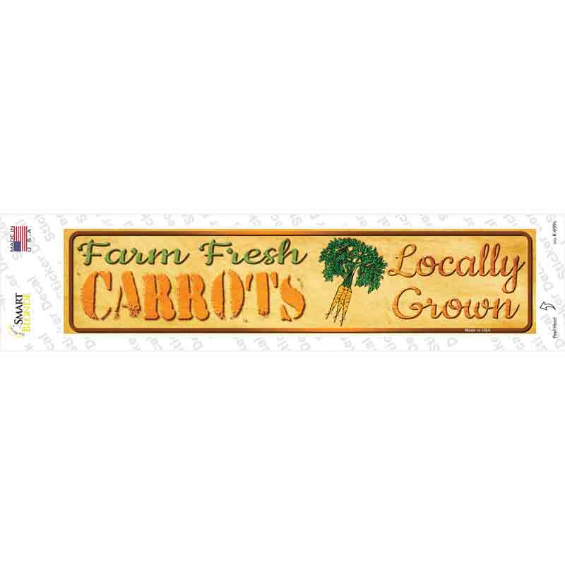 K-699s-M Farm Fresh Carrots Novelty Narrow Sticker Decal - Medium