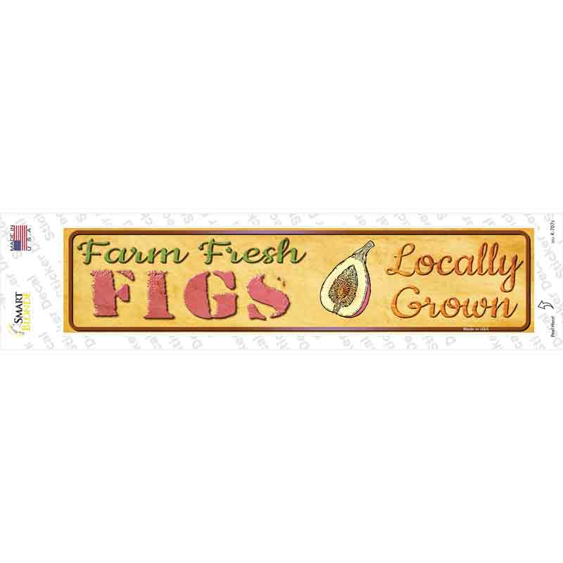 K-707s-M Farm Fresh Figs Novelty Narrow Sticker Decal - Medium