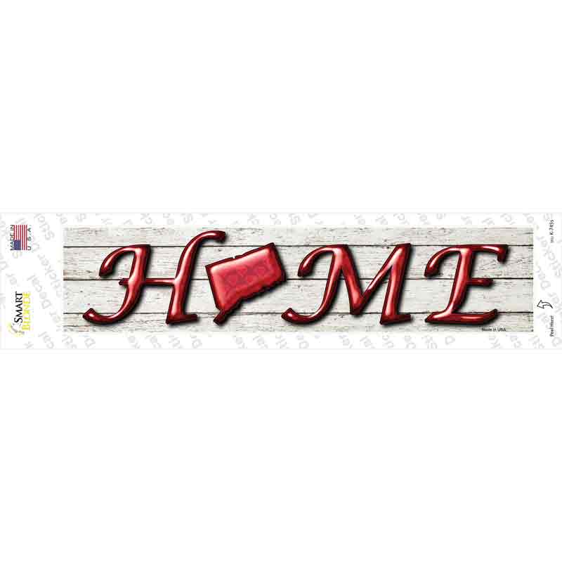 K-745s-M Connecticut Home Outline Novelty Narrow Sticker Decal - Medium