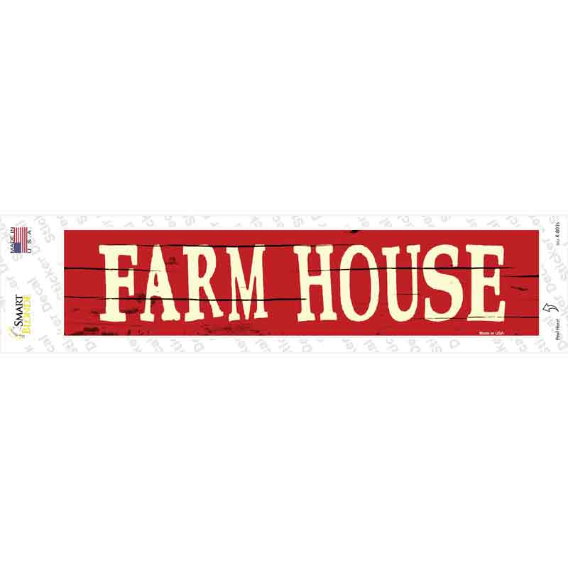 K-803s-M Farm House Novelty Narrow Sticker Decal - Medium