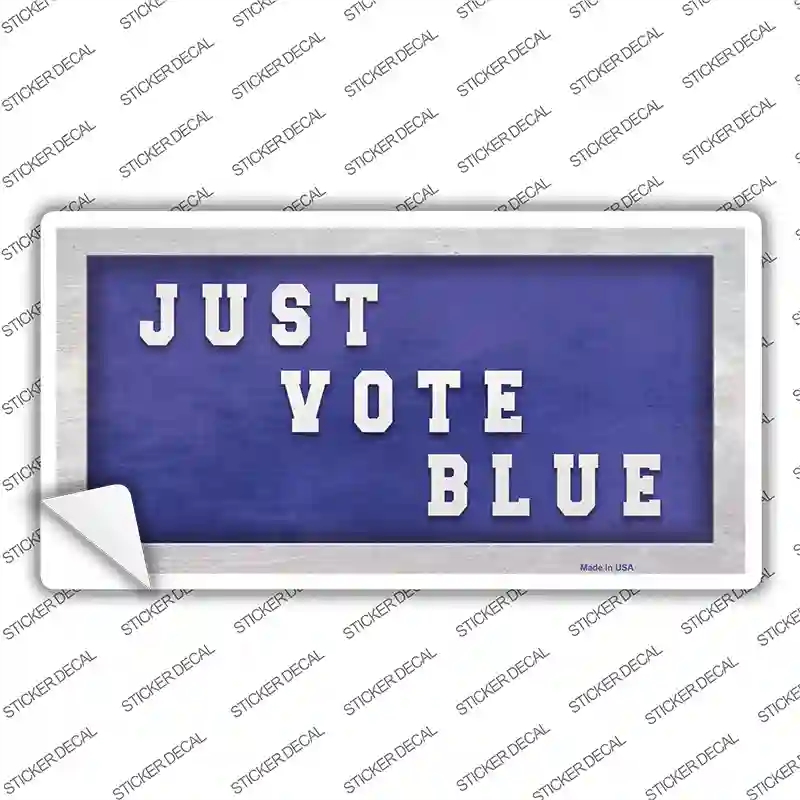 LP-12271s-XL Just Vote Blue Novelty Sticker Decal - Extra Large