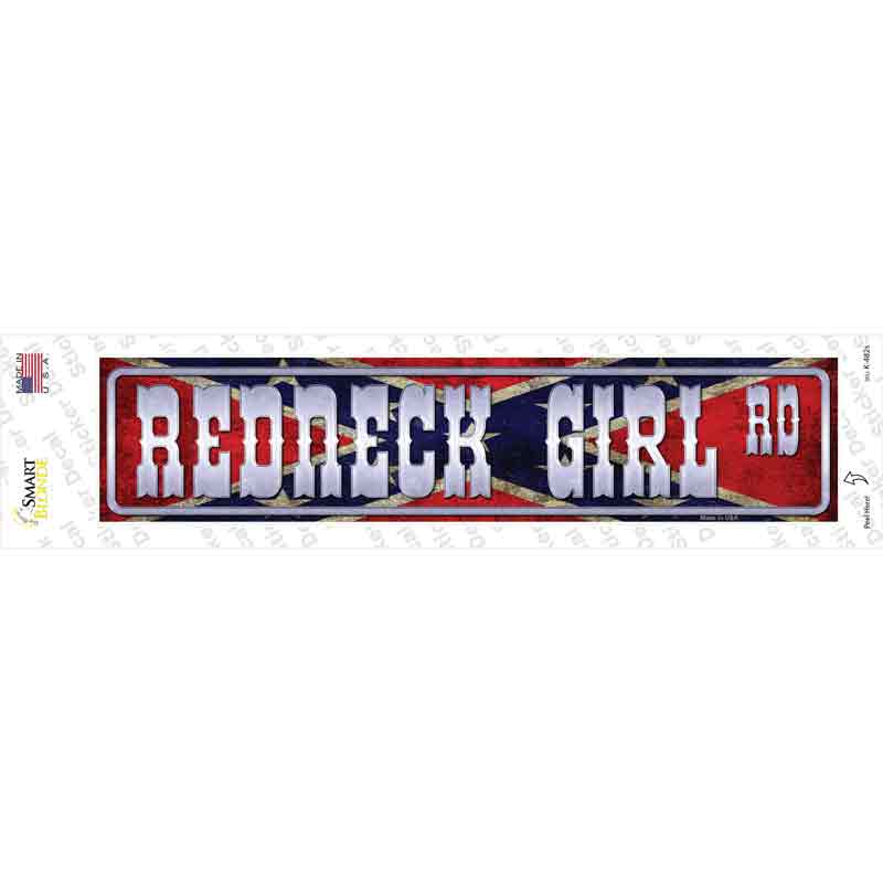K-482s-M Redneck Girl Rd Novelty Narrow Sticker Decal - Medium