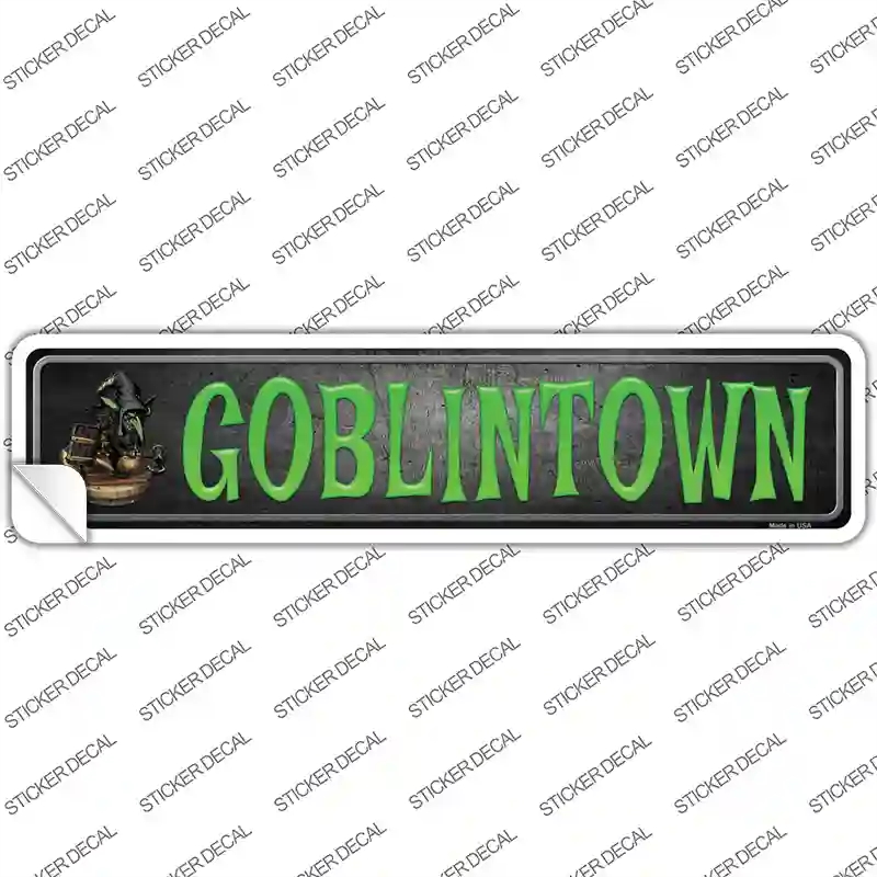 K-490s-S Goblintown Novelty Narrow Sticker Decal - Small