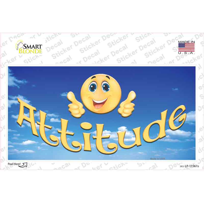 LP-11561s-M Attitude Novelty Sticker Decal - Medium