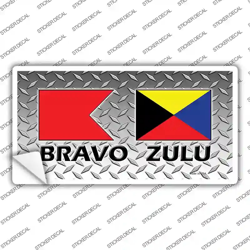 LP-11645s-XL Bravo Zulu Novelty Sticker Decal - Extra Large