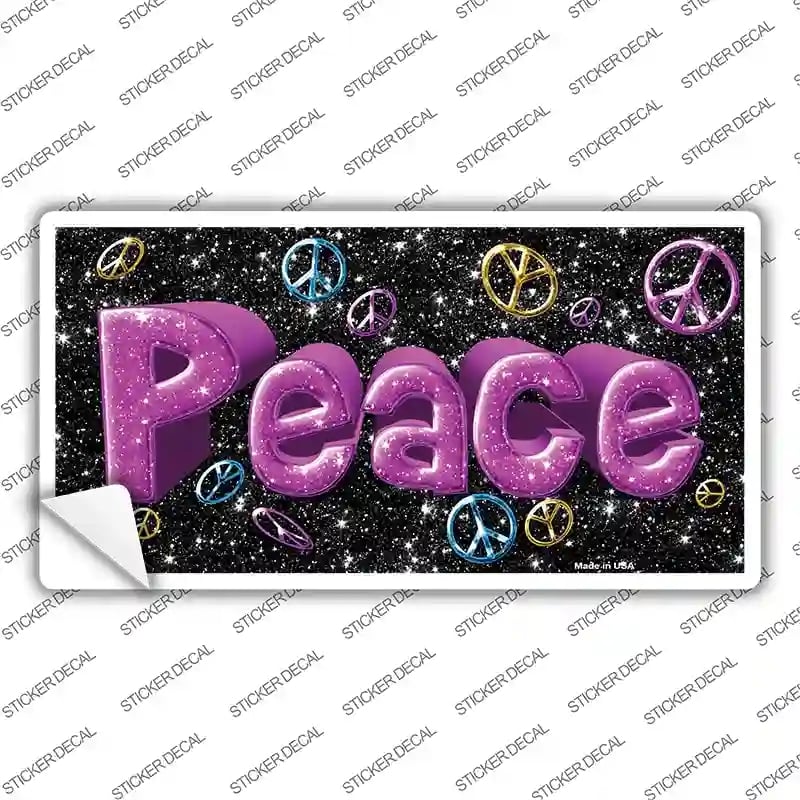 LP-10337s-S Peace Novelty Sticker Decal - Small