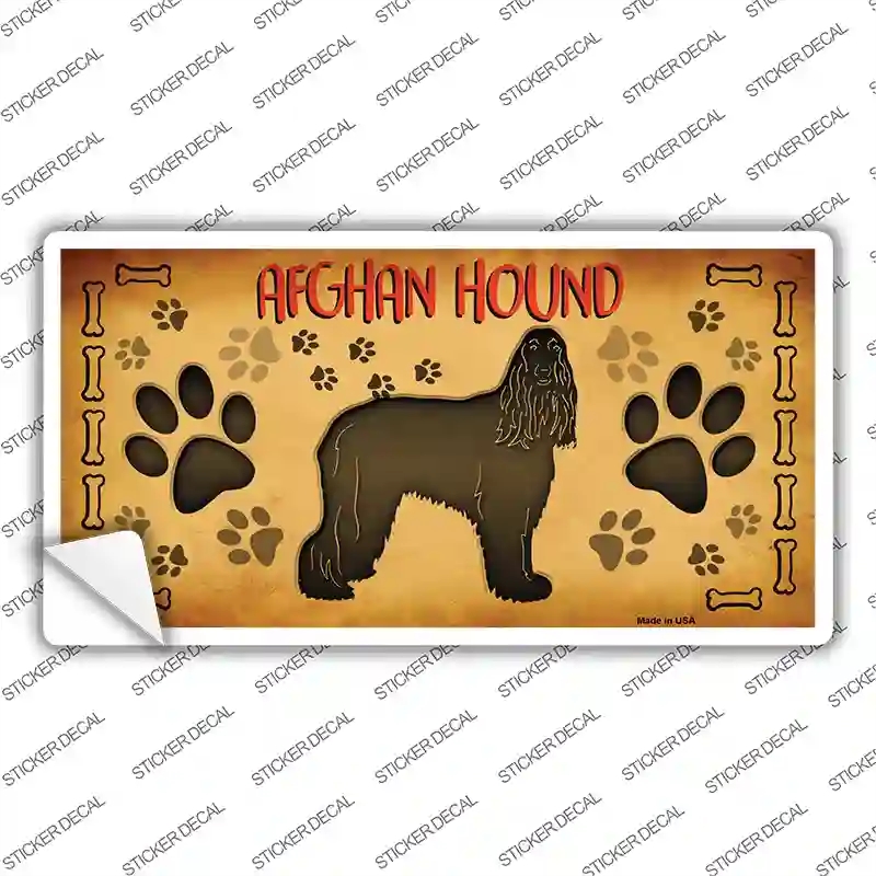 LP-10429s-XL Afghan Hound Novelty Sticker Decal - Extra Large