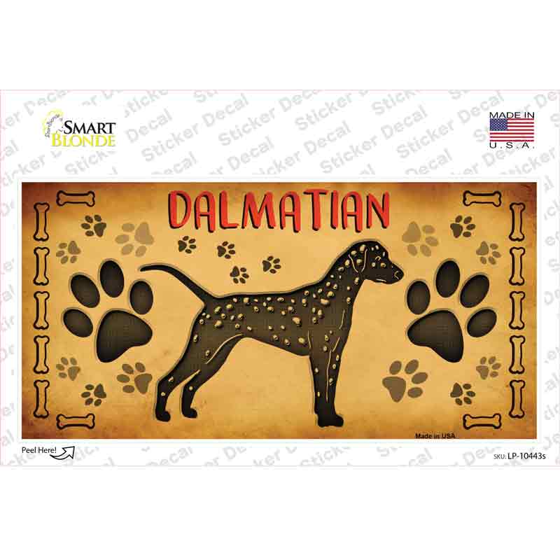 LP-10443s-M Dalmatian Novelty Sticker Decal - Medium
