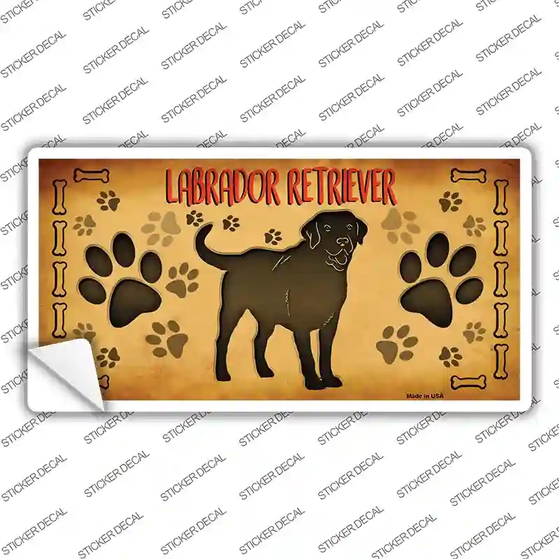 LP-10451s-XL Labrador Retriever Novelty Sticker Decal - Extra Large