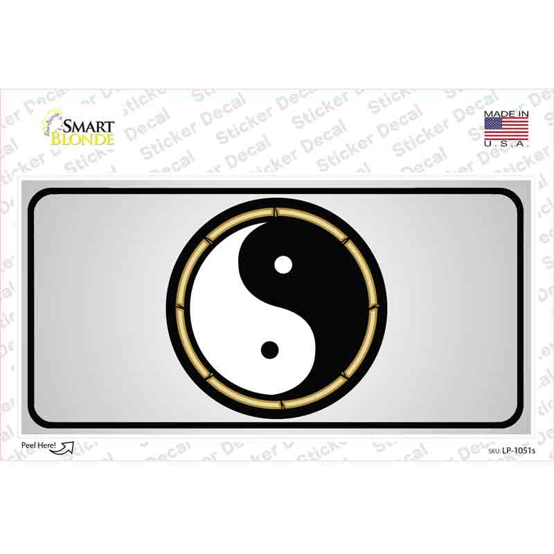 LP-1051s-M Yin & Yang Novelty Sticker Decal - Medium