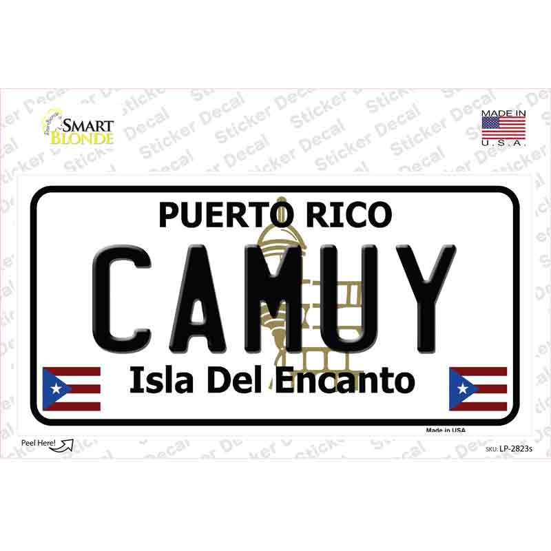 LP-2823s-M Camuy Novelty Sticker Decal - Medium