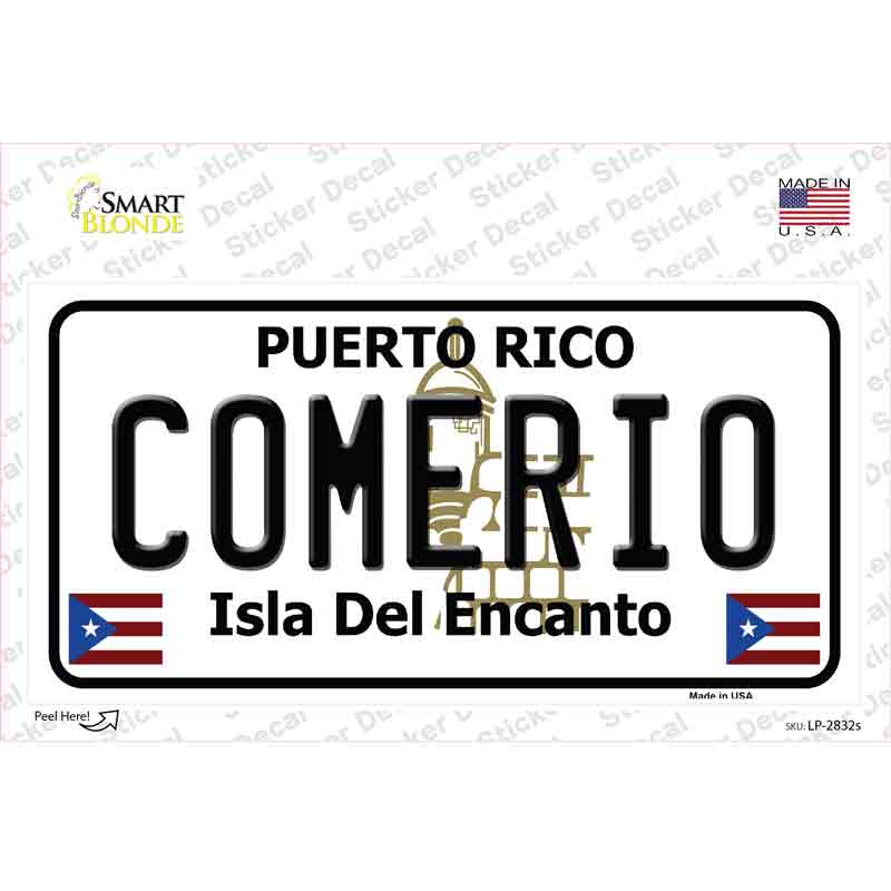 LP-2832s-M Comerio Novelty Sticker Decal - Medium