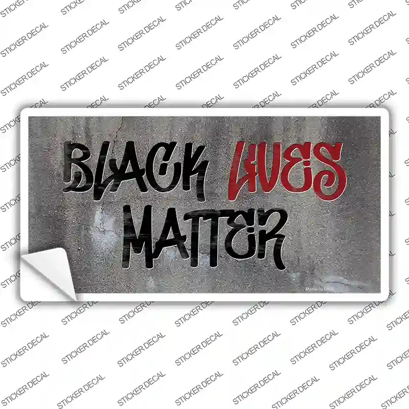 LP-13608s-S Black Lives Matter Concrete Novelty Sticker Decal - Small