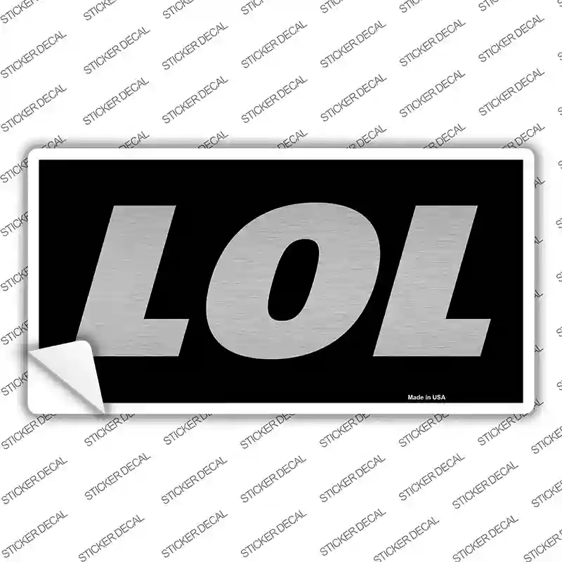 LP-13619s-S LOL Black Novelty Sticker Decal - Small