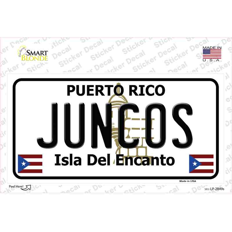 LP-2849s-M Juncos Puerto Rico Novelty Sticker Decal - Medium