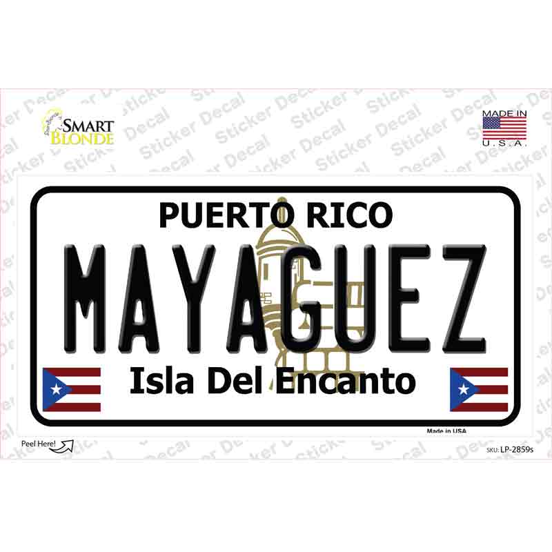 LP-2859s-M Mayaguez Puerto Rico Novelty Sticker Decal - Medium