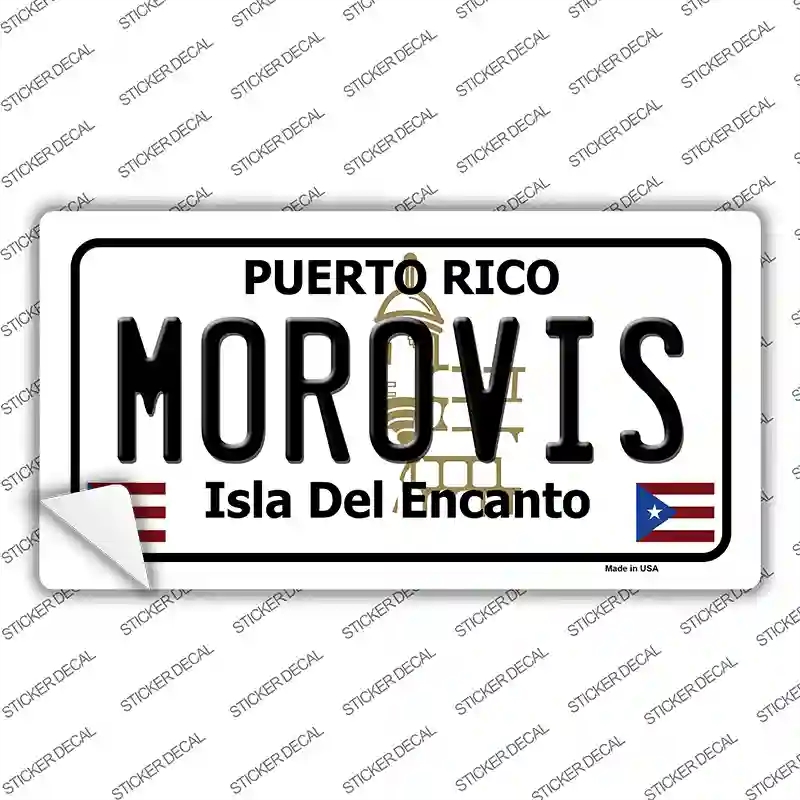 LP-2861s-S Morovis Puerto Rico Novelty Sticker Decal - Small
