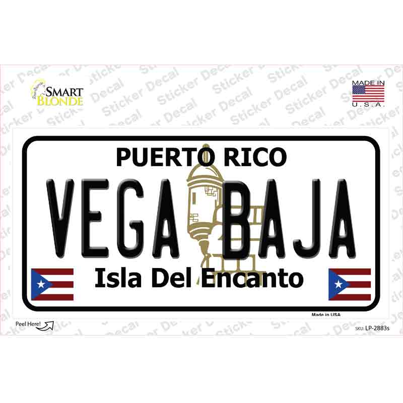 LP-2883s-M Vega Baja Puerto Rico Novelty Sticker Decal - Medium
